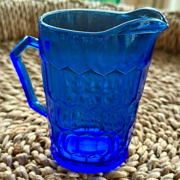 Hazel-Atlas Other - Cobalt Blue Glass Shirley Temple Pitcher